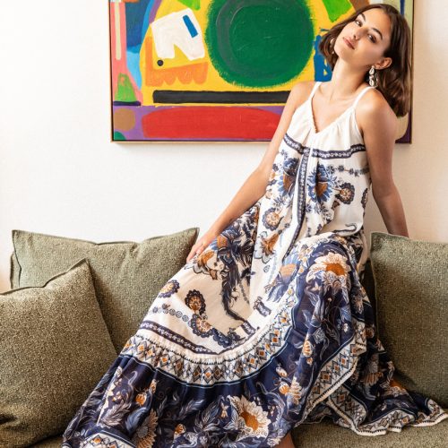 Mediterranean Bloom Maxi Ruha